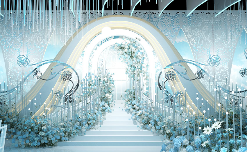 金平釡香烙馍村水晶厅效果展示