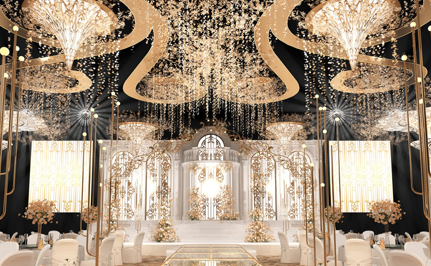 金平花木兰喜事汇金色大厅效果展示